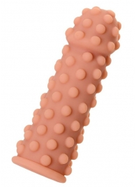 Телесная реалистичная насадка KOKOS Extreme Sleeve 02 с дополнительной стимуляцией - 12,7 см. - KOKOS - в Грозном купить с доставкой