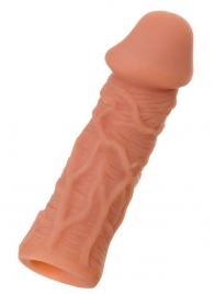 Телесная реалистичная насадка KOKOS Extreme Sleeve 05 с дополнительной стимуляцией - 12,7 см. - KOKOS - в Грозном купить с доставкой