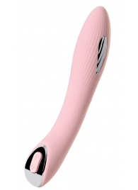 Розовый силиконовый вибратор с электростимуляцией TESLA G-POINT - 21 см. - ToyFa - купить с доставкой в Грозном