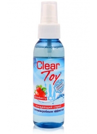 Очищающий спрей для игрушек CLEAR TOY Strawberry - 100 мл. - Биоритм - купить с доставкой в Грозном