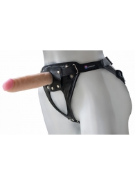 Универсальный мягкий пояс с насадкой Hard brutal BDSM-КОНСУЛ - 17 см. - LOVETOY (А-Полимер) - купить с доставкой в Грозном