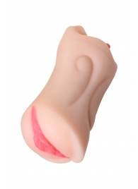 Телесный двусторонний мастурбатор Fruity Tongue - ротик и вагина - ToyFa - в Грозном купить с доставкой