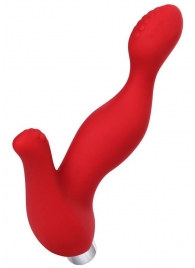 Красный силиконовый вибростимулятор простаты Proman - 12,5 см. - ToyFa - в Грозном купить с доставкой