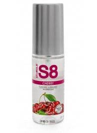 Смазка на водной основе S8 Flavored Lube со вкусом вишни - 50 мл. - Stimul8 - купить с доставкой в Грозном