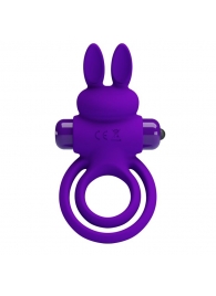 Фиолетовое эрекционное кольцо с вибростимуляцией клитора Vibrant Penis Ring III - Baile - в Грозном купить с доставкой