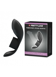 Черное кольцо на пенис с вибрацией Vibration Penis Sleeve - Baile - в Грозном купить с доставкой