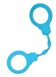 Голубые силиконовые наручники A-Toys без ключа - A-toys - купить с доставкой в Грозном