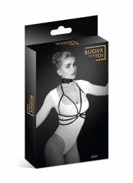 Черная упряжь на грудь Julia - Bijoux Pour Toi - купить с доставкой в Грозном