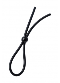 Черное лассо на пенис с одной бусиной - A-toys - в Грозном купить с доставкой