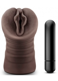 Коричневый мастурбатор-вагина Alexis - Blush Novelties - в Грозном купить с доставкой