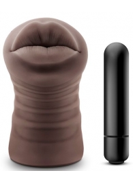 Коричневый мастурбатор-ротик Renee - Blush Novelties - в Грозном купить с доставкой