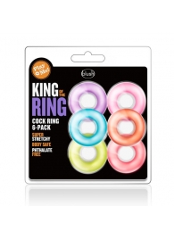 Набор из 6 эрекционных колец King of the Ring - Blush Novelties - в Грозном купить с доставкой