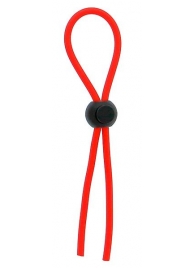 Красное эрекционное лассо с одной бусиной-утяжкой STRETCHY THIN LASSO - Dream Toys - в Грозном купить с доставкой