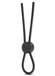 Черное силиконовое лассо на пенис SILICONE LOOP COCK RING - Blush Novelties - в Грозном купить с доставкой