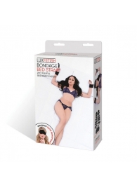 Чёрные манжеты для фиксации на кровати Bondage Bed Strap - Lux Fetish - купить с доставкой в Грозном