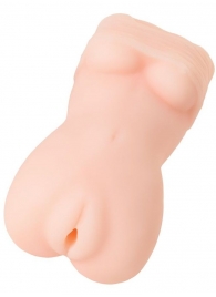 Телесный мастурбатор в виде женской фигурки - Toyfa Basic - в Грозном купить с доставкой