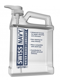 Канистра лубриканта Swiss Navy Water Based Lube на водной основе - 3,8 л. - Swiss navy - купить с доставкой в Грозном
