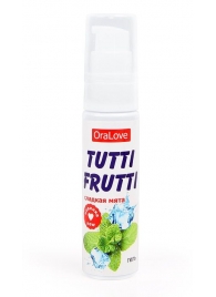Гель-смазка Tutti-frutti со вкусом сладкой мяты - 30 гр. - Биоритм - купить с доставкой в Грозном