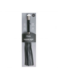 Черная плеть Easytoys Flogger With Metal Grip - 38 см. - Easy toys - купить с доставкой в Грозном