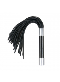 Черная плеть Easytoys Flogger With Metal Grip - 38 см. - Easy toys - купить с доставкой в Грозном
