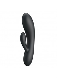 Черный вибратор с клиторальным отростком Matt - 16,9 см. - Baile