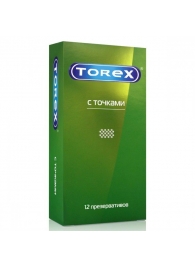 Текстурированные презервативы Torex  С точками  - 12 шт. - Torex - купить с доставкой в Грозном