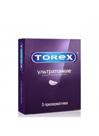 Презервативы Torex  Ультратонкие  - 3 шт. - Torex - купить с доставкой в Грозном