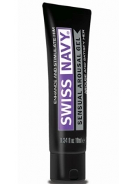 Возбуждающий гель-лубрикант на водной основе Sensual Arousal Lubricant - 10 мл. - Swiss navy - купить с доставкой в Грозном