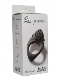 Черное эрекционное виброкольцо Pure Passion Midnight - Lola Games - в Грозном купить с доставкой