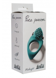 Зеленое эрекционное виброкольцо Pure Passion Midnight - Lola Games - в Грозном купить с доставкой