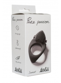 Черное эрекционное виброкольцо Pure Passion Sunset - Lola Games - в Грозном купить с доставкой