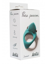 Зеленое эрекционное виброкольцо Pure Passion Sunset - Lola Games - в Грозном купить с доставкой