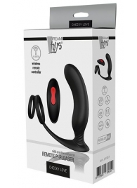 Черный массажер простаты REMOTE P-PLEASER - Dream Toys - в Грозном купить с доставкой