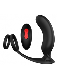 Черный массажер простаты REMOTE P-PLEASER - Dream Toys - в Грозном купить с доставкой