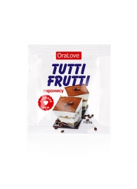Пробник гель-смазки Tutti-frutti со вкусом тирамису - 4 гр. - Биоритм - купить с доставкой в Грозном