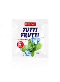 Пробник гель-смазки Tutti-frutti со вкусом мяты - 4 гр. - Биоритм - купить с доставкой в Грозном