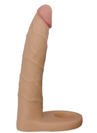 Телесная насадка-фаллоимитатор для двойного проникновения - 17 см. - Lovetoy - купить с доставкой в Грозном
