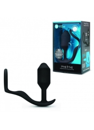 Черное эрекционное кольцо с анальным плагом Snug   Tug - b-Vibe - в Грозном купить с доставкой