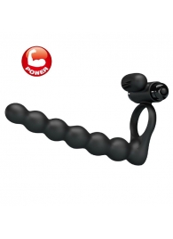 Черная насадка для двойной стимуляции Hercules Penis Sheath III - 15,3 см. - Baile - купить с доставкой в Грозном