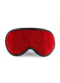 Красная сплошная маска на резиночке с черной окантовкой - БДСМ Арсенал - купить с доставкой в Грозном