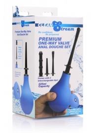 Анальный душ с 3 насадками Premium One-way Valve Anal Douche Set - XR Brands - купить с доставкой в Грозном