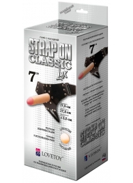 Пояс-трусики с насадкой Classic lux-Duke - 17,5 см. - LOVETOY (А-Полимер) - купить с доставкой в Грозном