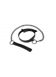 Черный ошейник Sin с поводком - Lola Games - купить с доставкой в Грозном