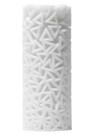 Белый 3D мастурбатор PILE - Tenga - в Грозном купить с доставкой