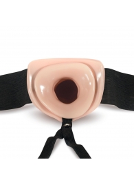 Телесный полый страпон Dr. Skin 6 Inch Hollow Strap On - 15,2 см. - Blush Novelties - купить с доставкой в Грозном