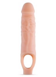 Телесный реалистичный фаллоудлинитель 9 Inch Silicone Cock Sheath Penis Extender - 22,86 см. - Blush Novelties - в Грозном купить с доставкой