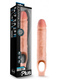 Телесный реалистичный фаллоудлинитель 10 Inch Silicone Cock Sheath Penis Extender - 25,4 см. - Blush Novelties - в Грозном купить с доставкой