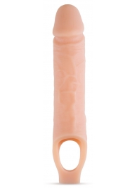 Телесный реалистичный фаллоудлинитель 10 Inch Silicone Cock Sheath Penis Extender - 25,4 см. - Blush Novelties - в Грозном купить с доставкой