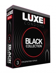 Черные презервативы LUXE Royal Black Collection - 3 шт. - Luxe - купить с доставкой в Грозном