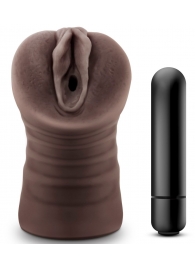 Коричневый мастурбатор-вагина Hot Chocolate Brianna - Blush Novelties - в Грозном купить с доставкой